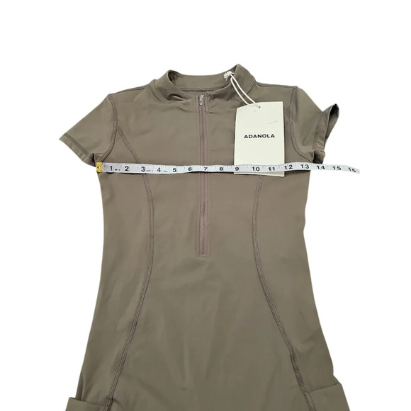 ADANOLA Ultimate Zip Front Pocket Romper - Cocoa Brown UK S,US 4-6 - Picture 6 of 10